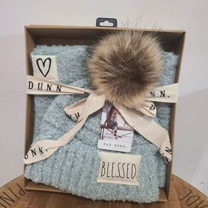 Rae Dunn Hat/Scarf "BLESSED"